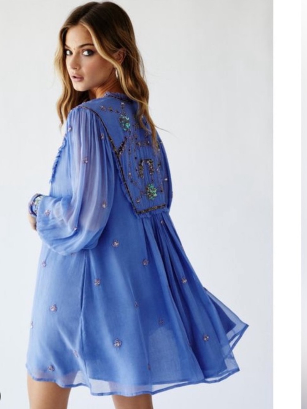 Free People Bali Golden Sun embellished beaded dress